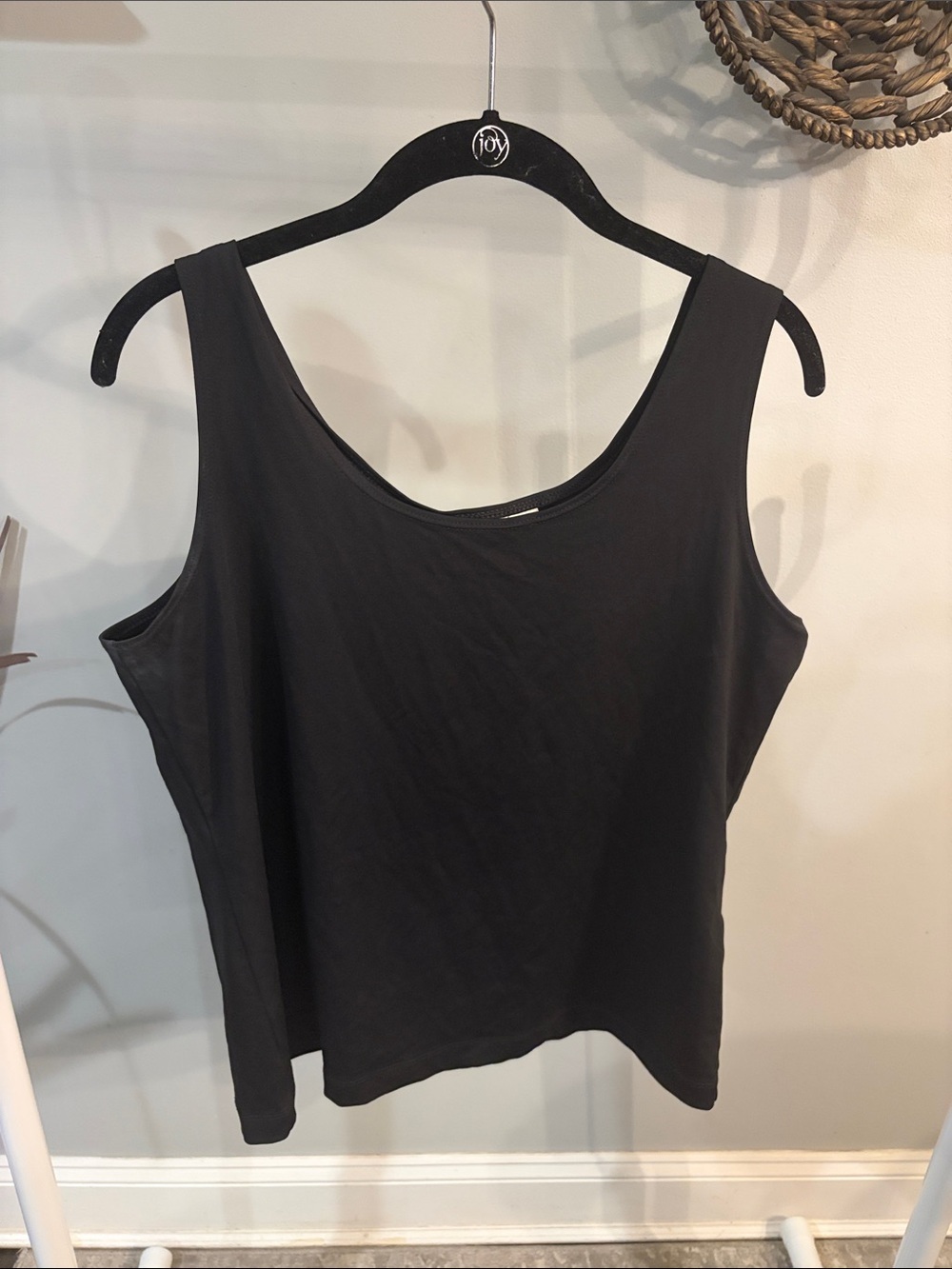 Chico's Black Scoop Neck Tank or cami size 2/L